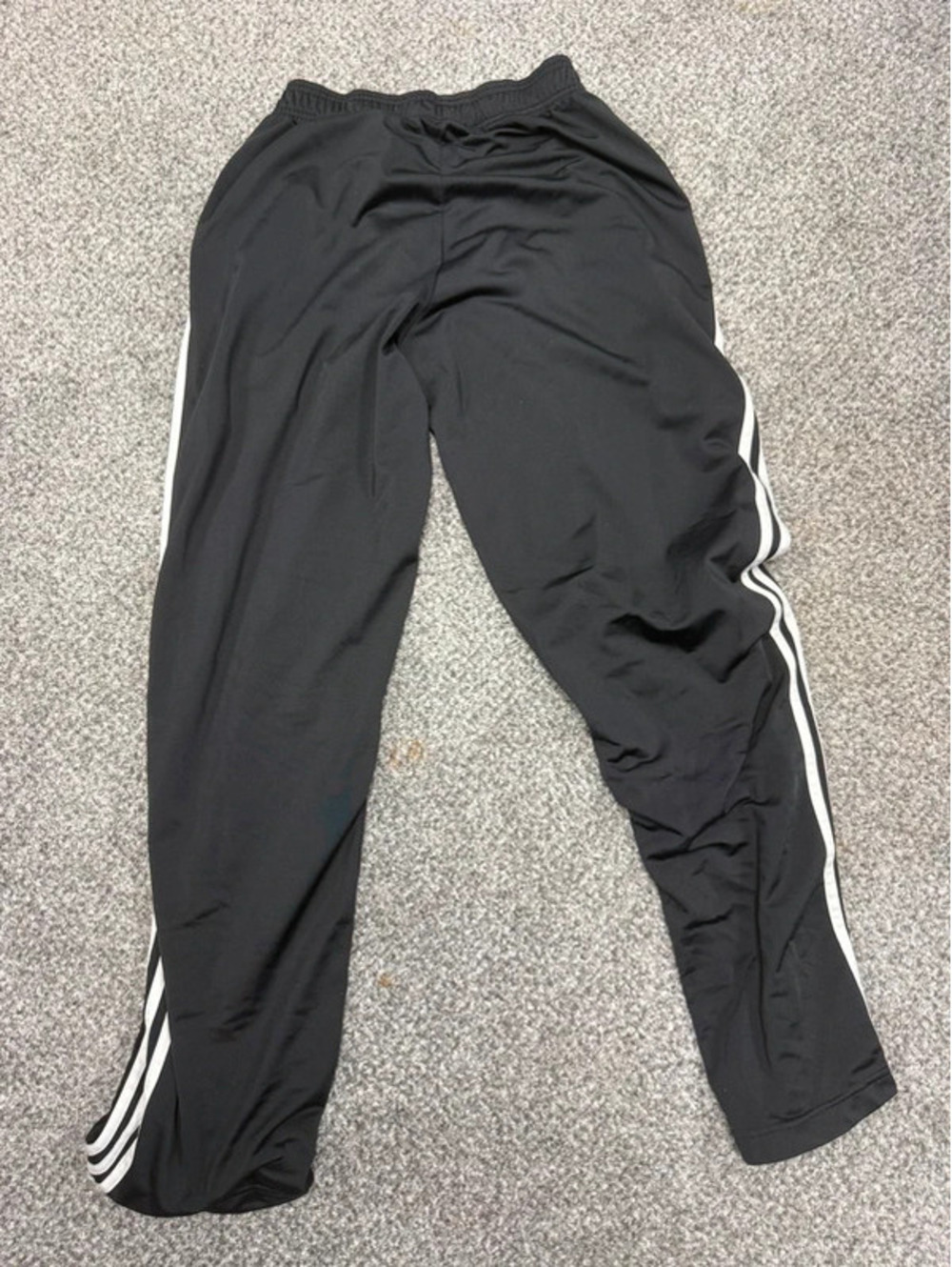 Nike Vintage Mesh Tearaway Snap Track Pants Black Grey Size S (Youth 8)